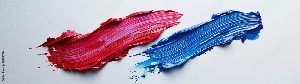 Dynamic abstract background with a mixture of red and blue oil paint strokes, can be utilized for printed materials such as brochures, flyers, and business cards. Dynamic abstract background with a mixture of red and blue oil paint strokes, can be utilized for printed materials such as brochures, flyers, and business cards.