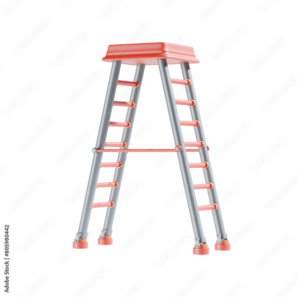 ladder 3d icon and illustration ladder 3d icon and illustration