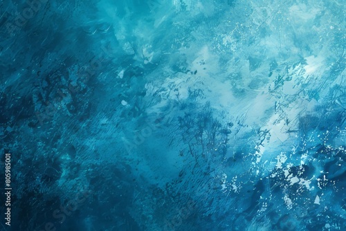 Aqua blue grainy color gradient background glowing noise texture cover header poster design
