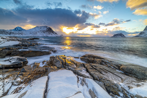 Wallpaper Mural Sunset - Lofoten Torontodigital.ca