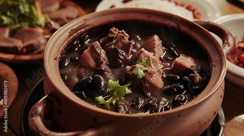 feijoada A hearty stew of black beans, pork, and beef