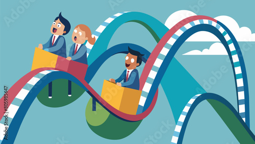 Riders hold on tight as the loopdeloops mimic the ups and downs of spreading rumors..