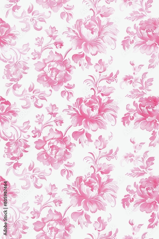 Watercolor Seamless pattern with pink and white Watercolor Seamless pattern with pink and white