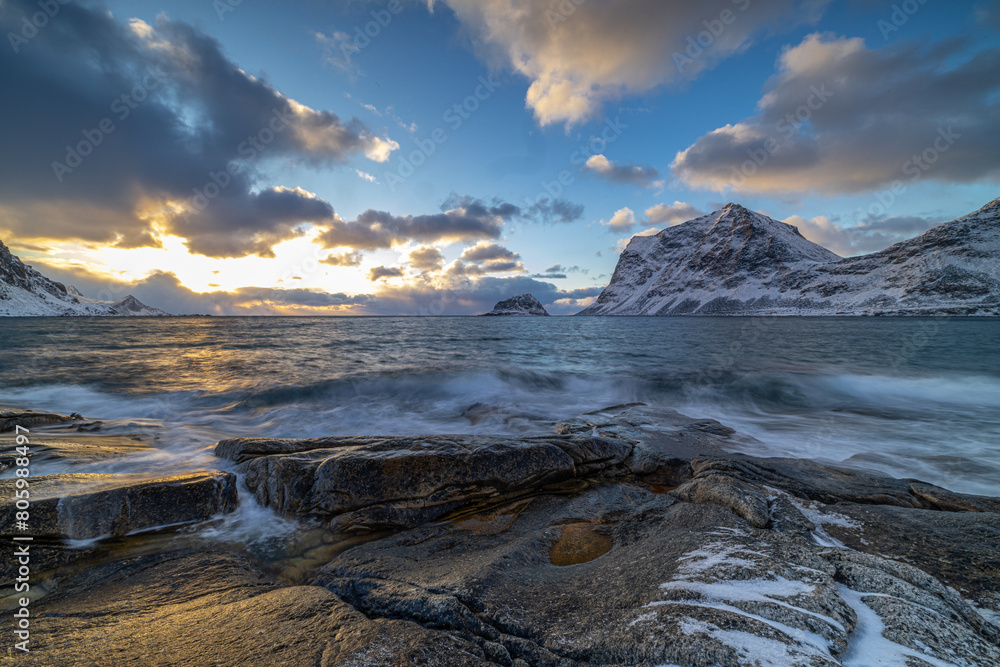 Stormy haukland - Lofoten Stormy haukland - Lofoten
