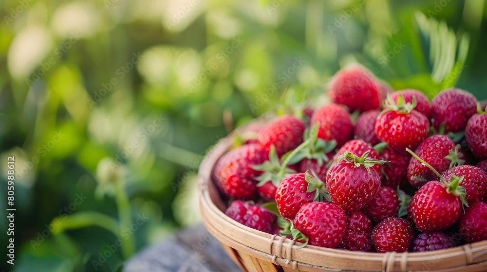 strawberries in a basket strawberries in a basket