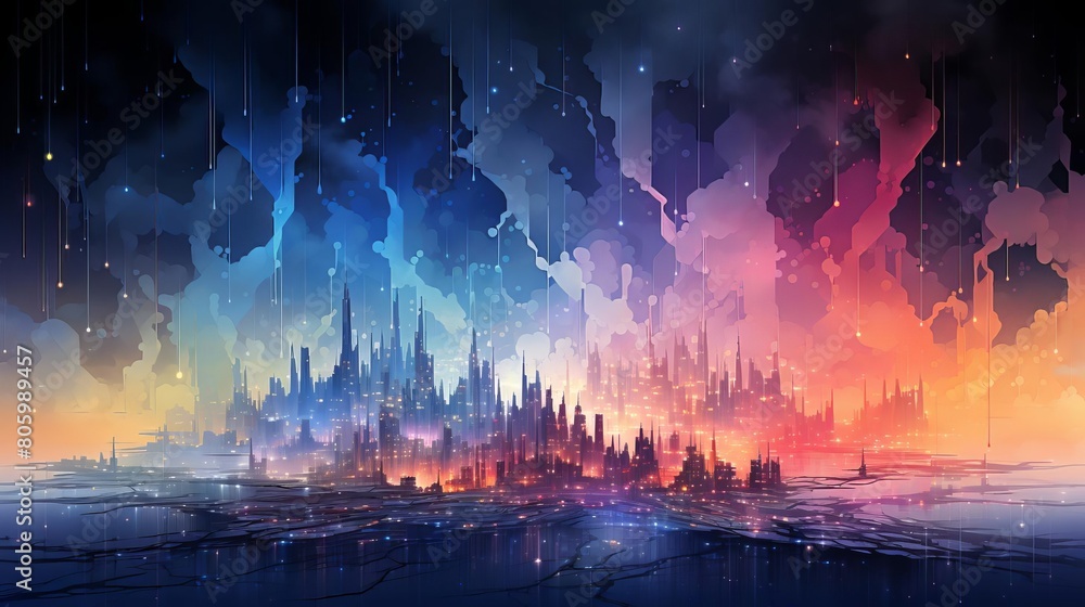 A visually stunning background for a web game A visually stunning background for a web game