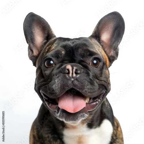 a french bull dogs in white background © MOVE STUDIO