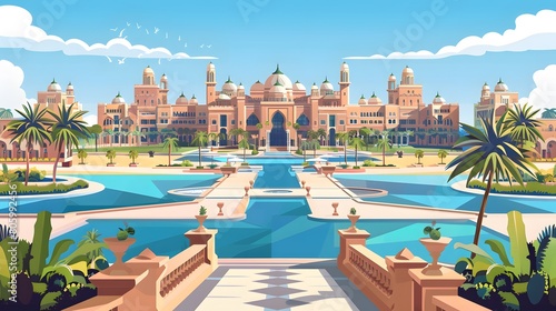 Illustration of Emirates Palace Mandarin Oriental  Abu Dhabi