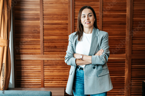 portrait of a businesswoman in the office