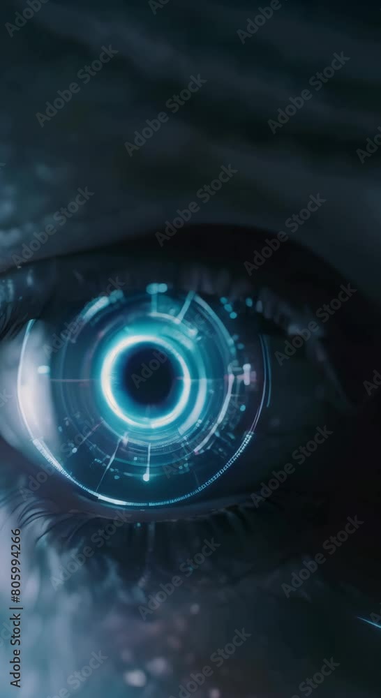 A close up of a blue eye with orange highlights A close up of a blue eye with orange highlights
