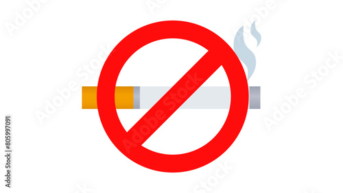 No smoking sign isolated on white background
