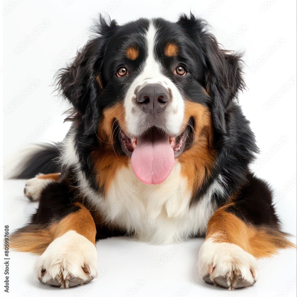 mountain dog, white background