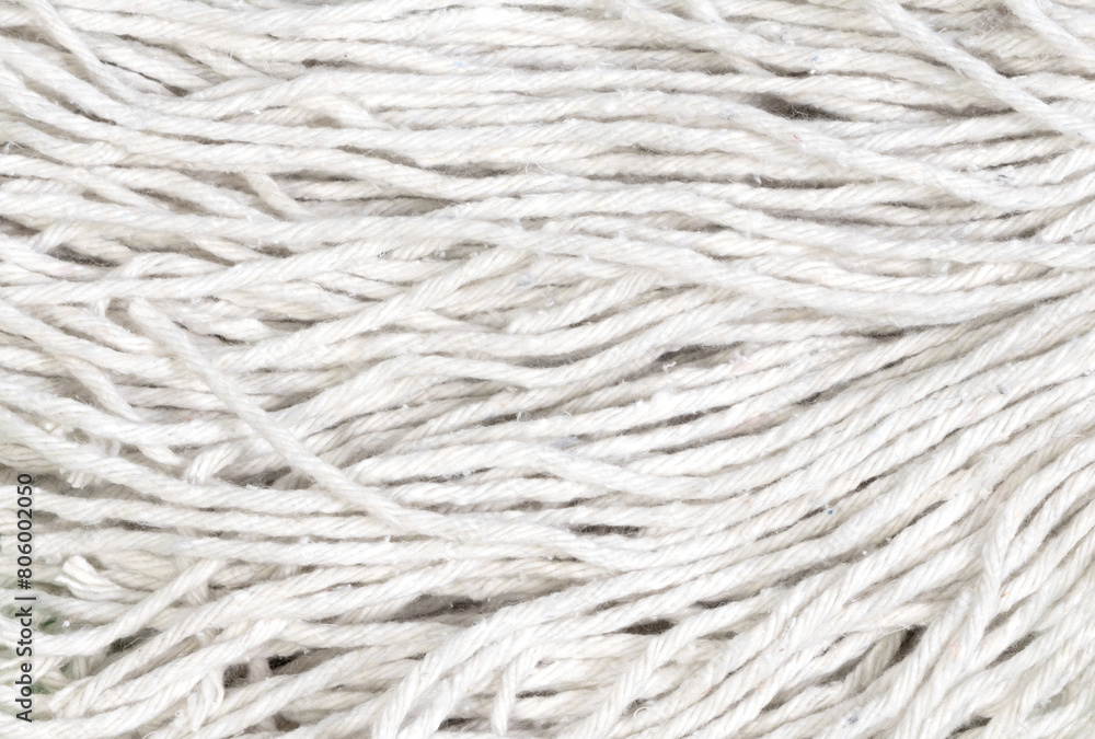 Simple new mop isolated, full frame Simple new mop isolated, full frame