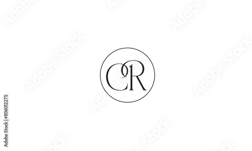 CR, RC, C, R Abstract Letters Logo Monogram