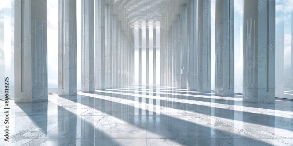 Grand Room With Columns Under the Sky Grand Room With Columns Under the Sky