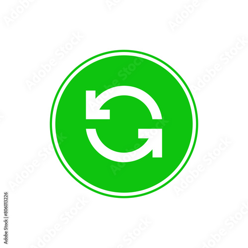 Free Download letter g recycle green icon design concept - GFXLoad