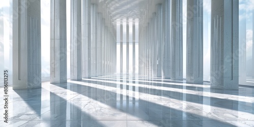 Grand Room With Columns Under the Sky