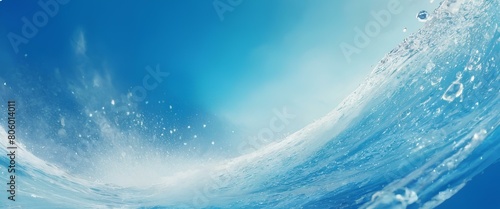 White and blue abstract background image in 3d style