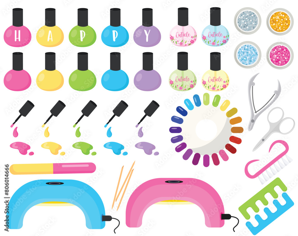 Nail Salon, Beauty, Fashion, Art & Illustration Nail Salon, Beauty, Fashion, Art & Illustration