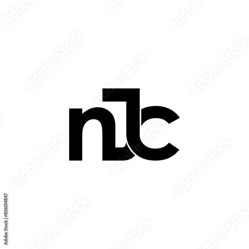 njc initial letter monogram logo design