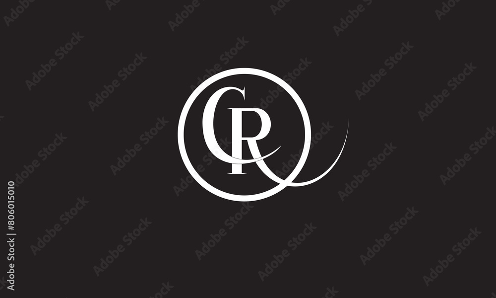 CR, RC, C, R Abstract Letters Logo Monogram CR, RC, C, R Abstract Letters Logo Monogram