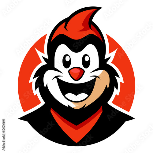 a funny boy Mascot Logo