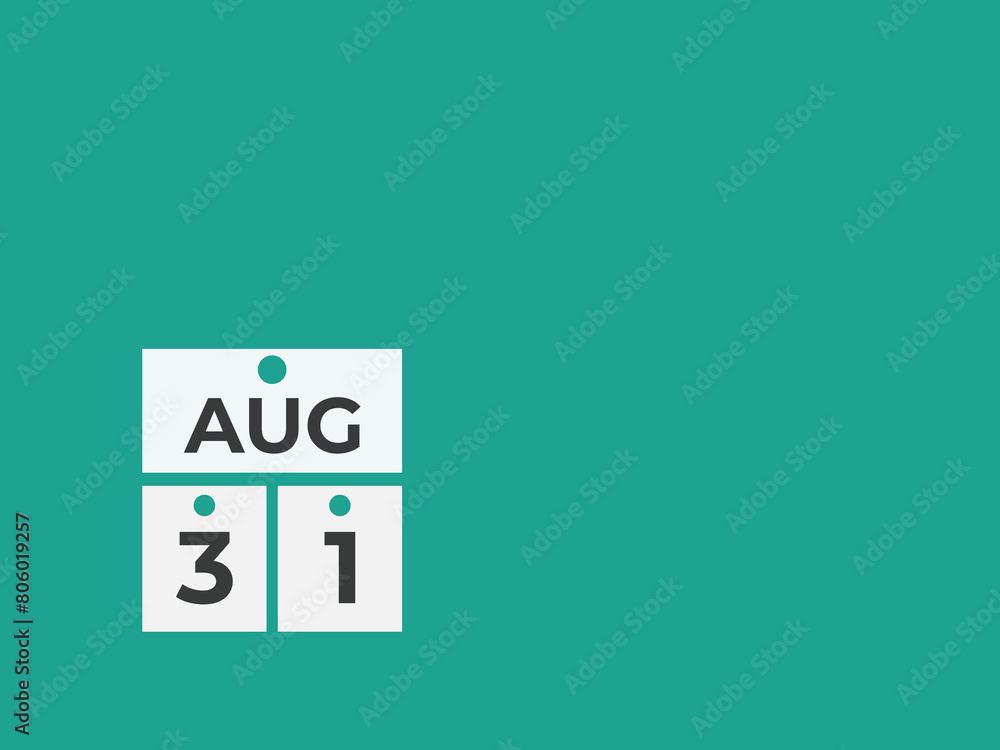 August 31 calendar reminder. 31 August daily calendar icon template. Calendar 31 August icon Design template. Vector illustration
August 31 calendar reminder. 31 August daily calendar icon template. Calendar 31 August icon Design template. Vector illustration