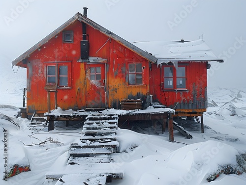 Arctic Research Station: Unraveling Climate Mysteries and Polar Wildlife Secrets © wilaiwan