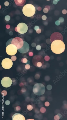 abstract circle background animation soft defocused blured light leak color lights nice cool vertical 9x16 video footage for social media reel 