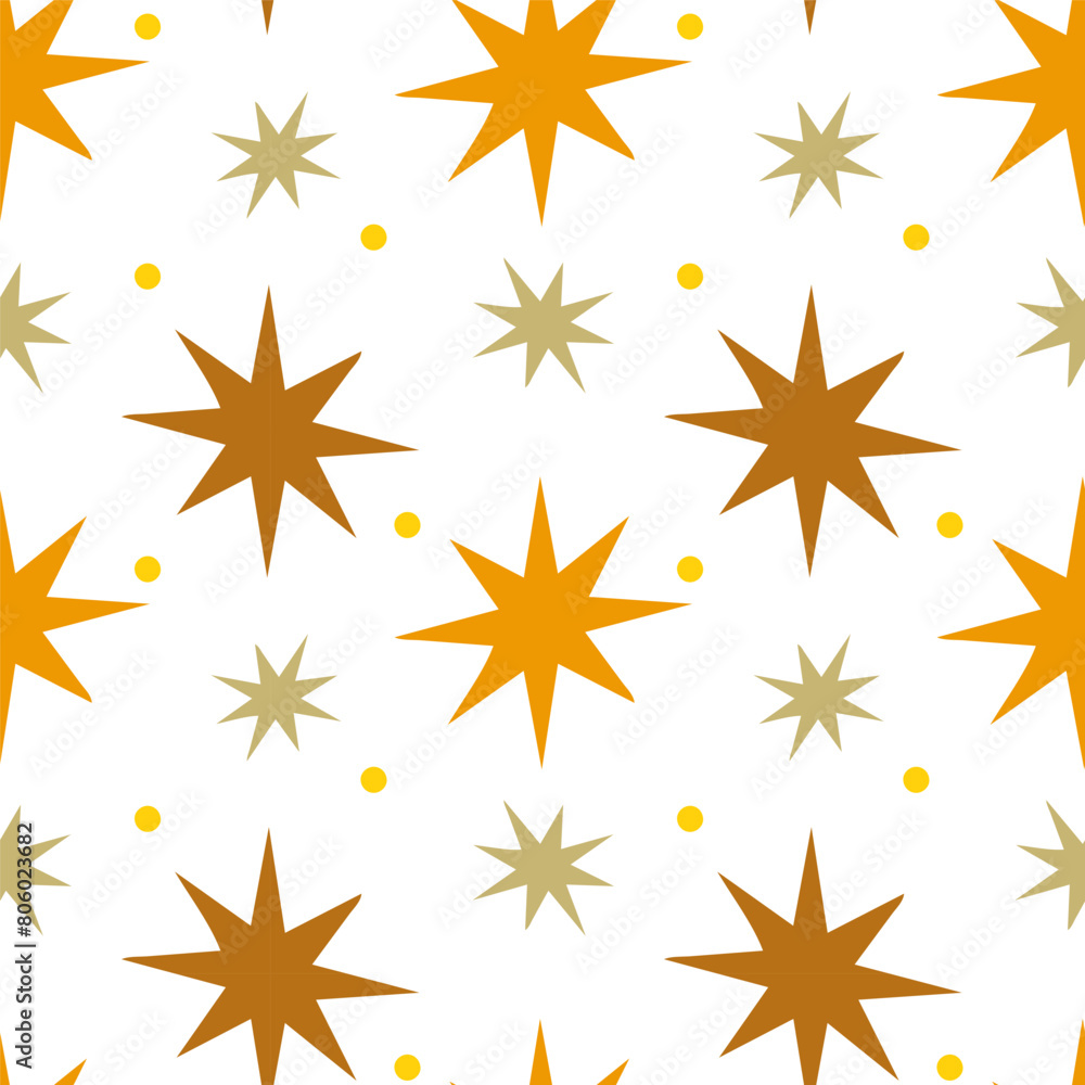 Seamless pattern with retro stars on a white background. Stars vintage background. Vector illustration. Trendy pattern in flat style, design for wrapping paper, wallpaper, stickers, notebook cover. Seamless pattern with retro stars on a white background. Stars vintage background. Vector illustration. Trendy pattern in flat style, design for wrapping paper, wallpaper, stickers, notebook cover.