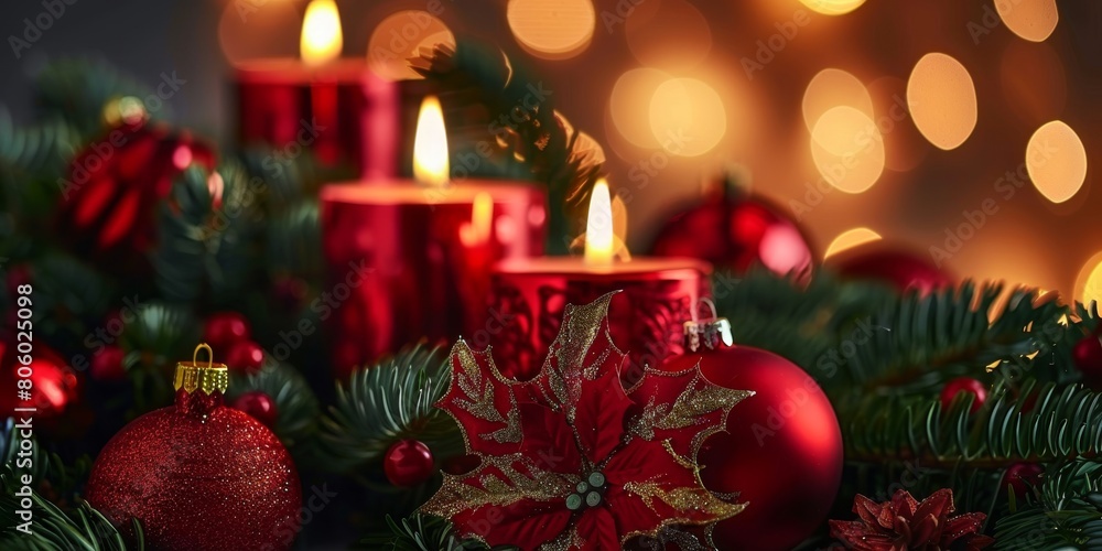 Christmas and New Year holidays background Christmas and New Year holidays background