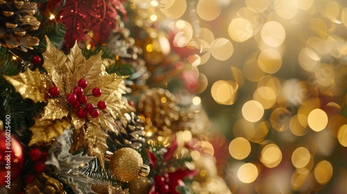 Christmas and New Year holidays background