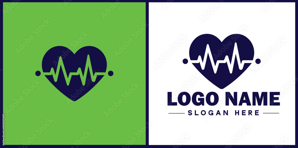 Heart with pulse icon Heartbeat icon Cardiogram symbol Pulse sign flat logo sign symbol editable vector Heart with pulse icon Heartbeat icon Cardiogram symbol Pulse sign flat logo sign symbol editable vector