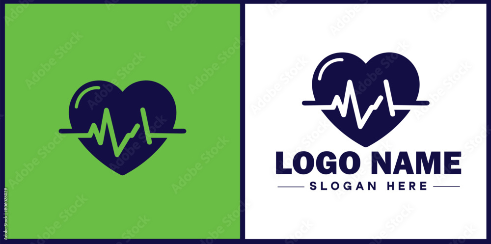 Heart with pulse icon Heartbeat icon Cardiogram symbol Pulse sign flat logo sign symbol editable vector Heart with pulse icon Heartbeat icon Cardiogram symbol Pulse sign flat logo sign symbol editable vector