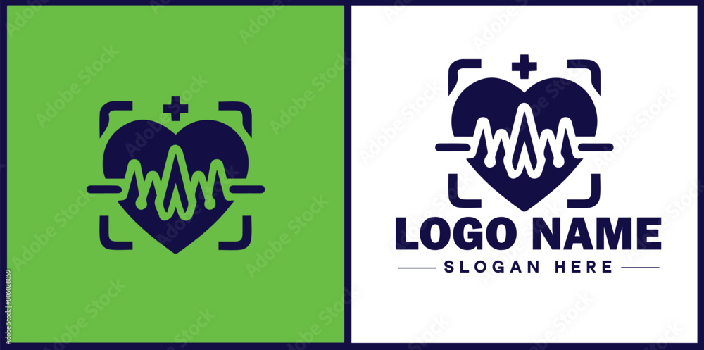 Heart with pulse icon Heartbeat icon Cardiogram symbol Pulse sign flat logo sign symbol editable vector Heart with pulse icon Heartbeat icon Cardiogram symbol Pulse sign flat logo sign symbol editable vector