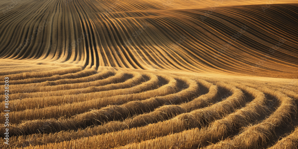 Fototapeta premium Photo of an agricultural field