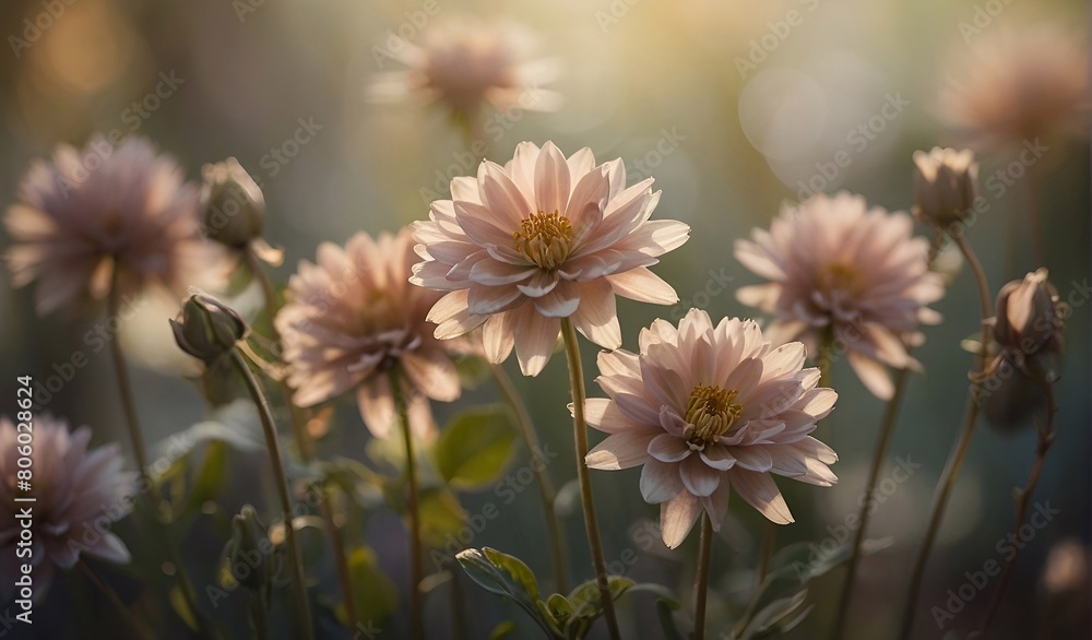 Beautiful flowers in the garden