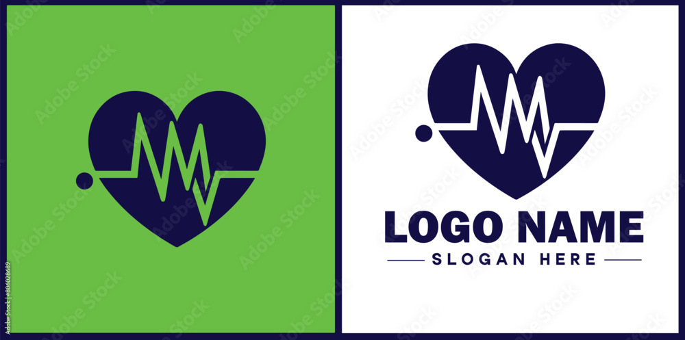 Heart with pulse icon Heartbeat icon Cardiogram symbol Pulse sign flat logo sign symbol editable vector Heart with pulse icon Heartbeat icon Cardiogram symbol Pulse sign flat logo sign symbol editable vector
