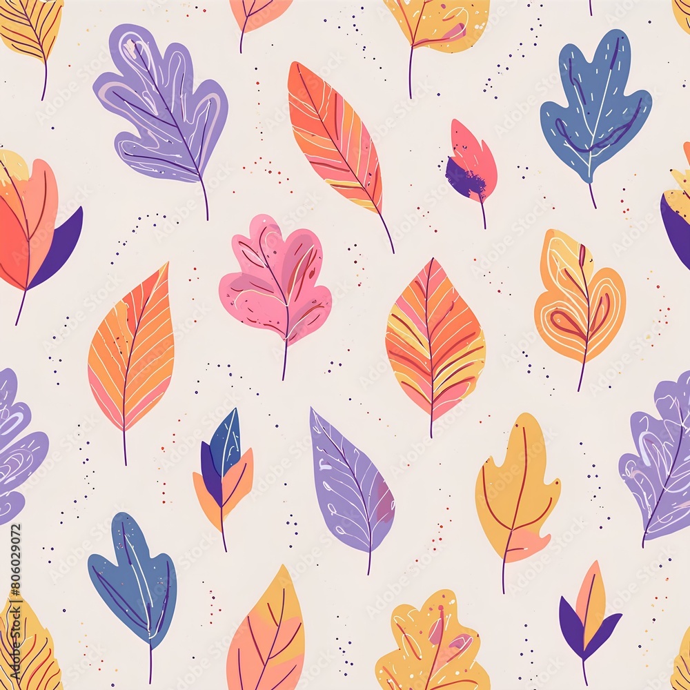 seamless pattern with autumn leaves seamless pattern with autumn leaves