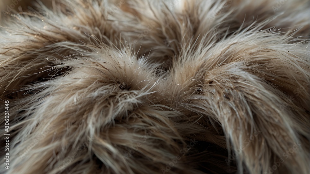 Feather and hair textures in close-up, showcasing beauty and nature Feather and hair textures in close-up, showcasing beauty and nature