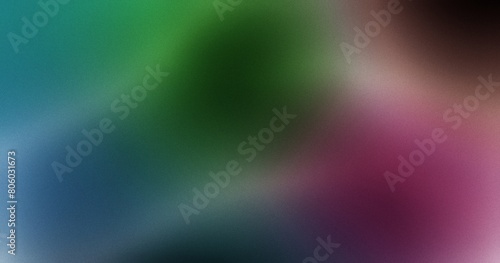 Pink green blue , a normal simple grainy noise grungy empty space or spray texture , a rough abstract retro vibe shine bright light and glow background template color gradient