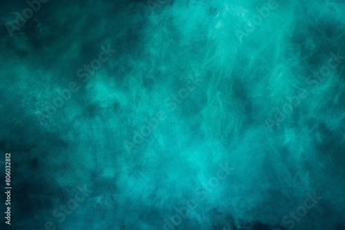 Viridian aqua grainy color gradient background glowing noise texture cover header poster design