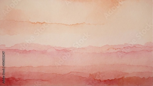 watercolor pink, beige gradient background with space © Jan