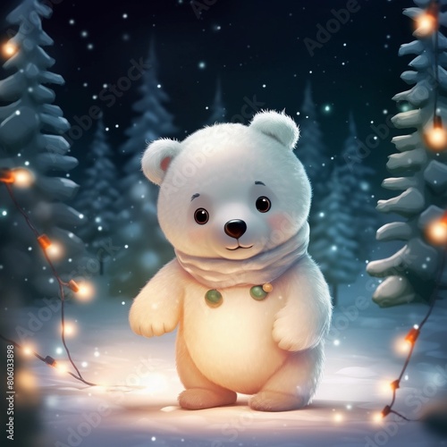 Cheerful polar bear christmas edition © WHISPERS