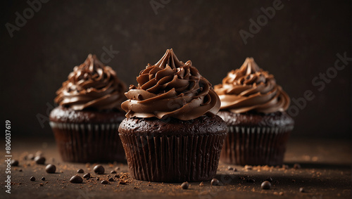 cup cake with new style chocolate 