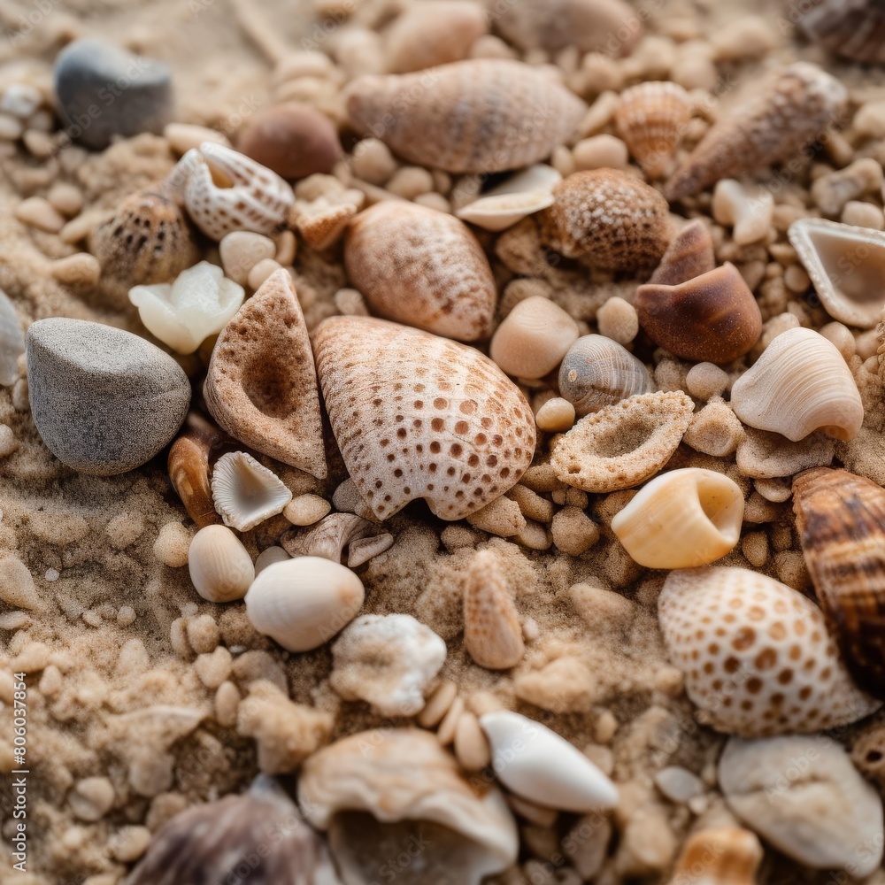 A macro shot of coarse sand on a beach, emphasizing the individual grains and their varied shapes and sizes. A macro shot of coarse sand on a beach, emphasizing the individual grains and their varied shapes and sizes.