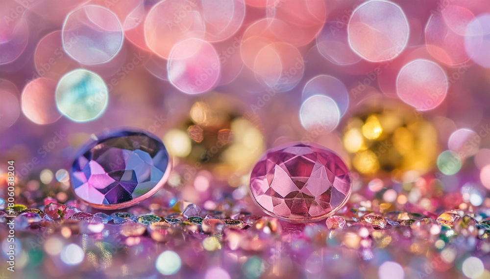 Shiny sapphire glittery bokeh with purple and gold colors sparkling festive light spotted backdrop. Shiny sapphire glittery bokeh with purple and gold colors sparkling festive light spotted backdrop.