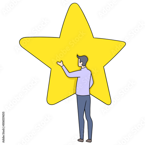 Social media ratings are marked with a favorite star