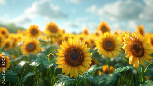 Yellow sunflowers  sunflowers  sunflower field.
