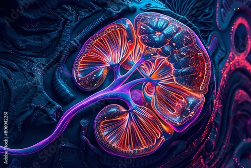 An illustration of a kidney photo